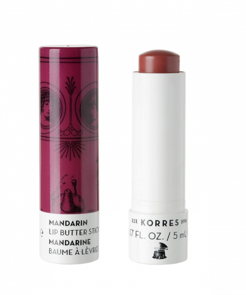 KORRES Lip Butter Stick Mandarin SPF 15 Rose - balzám na rty v tyčince, 5 ml