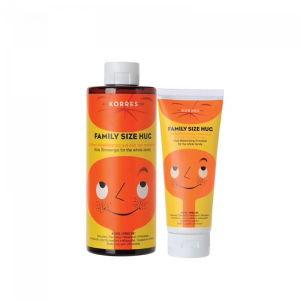 KORRES FAMILY Size HUG, dárkové balení - Sprchový gel, 400 ml a Tělové mléko, 200 ml
