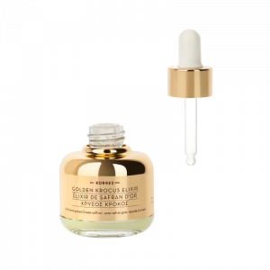 KORRES GOLDEN KROCUS Ageless Saffron Elixir Serum – šafránový elixír proti stárnutí pleti, 30 ml