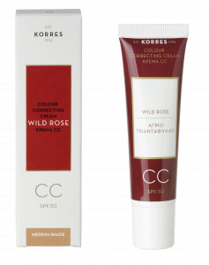 KORRES Wild Rose CC krém SPF 30 - odstín medium, 30 ml