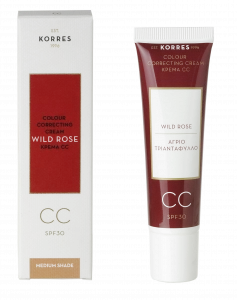 KORRES Wild Rose CC krém SPF 30 - odstín medium, 30 ml