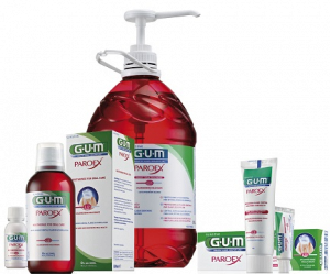 GUM PAROEX ústní voda (výplach, CHX 0,12 % + CPC 0,05 %), 5 l s plastovou pumpou