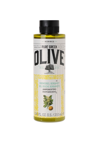 KORRES Pure Greek Olive, sprchový gel s vůní bergamotu, 250 ml