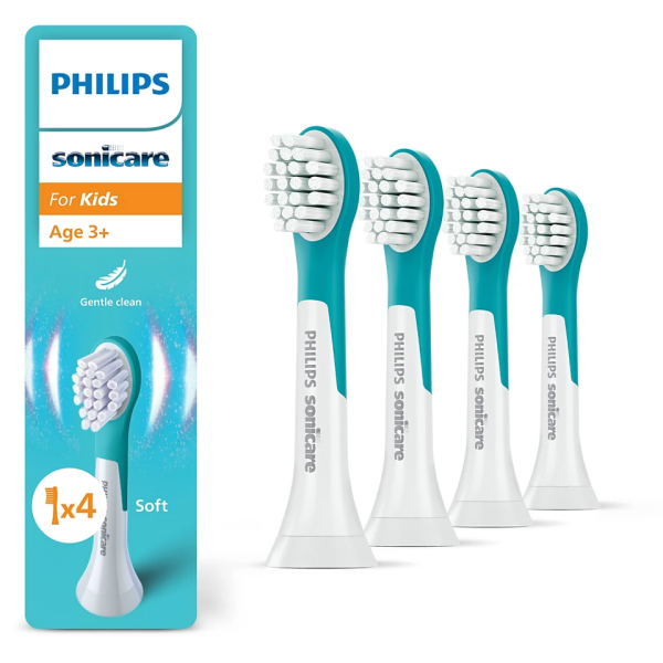 Philips Sonicare For Kids, Balení 4 ks hlavic kartáčku, HX6034/90