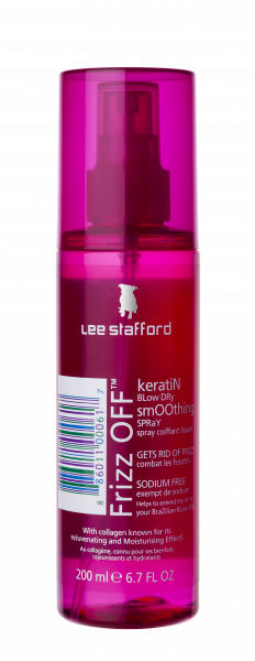 Lee Stafford Frizz Off Keratin Blow Dry Smoothing Spray uhlazující sprej pro krepaté vlasy, 200 ml