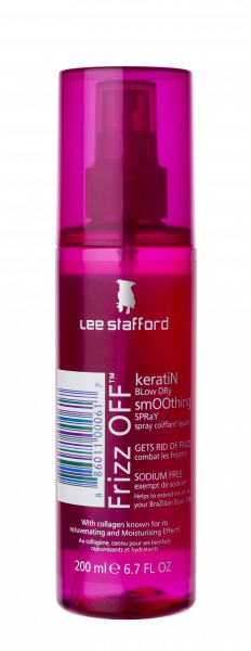 Lee Stafford Frizz Off Keratin Blow Dry Smoothing Spray uhlazující sprej pro krepaté vlasy, 200 ml