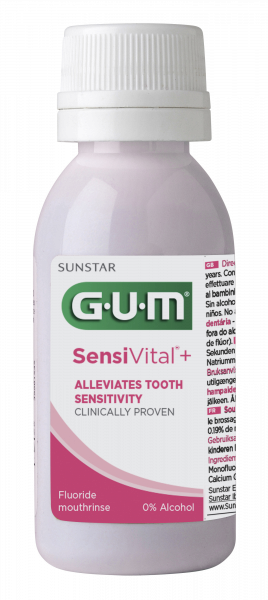 GUM SensiVital+ ústní voda (výplach) pro citlivé zuby s CPC 0,07 %, 30 ml