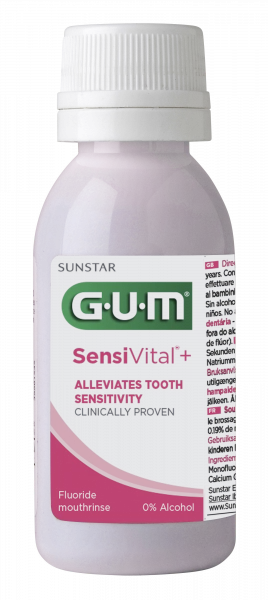 GUM SensiVital+ ústní voda (výplach) pro citlivé zuby s CPC 0,07 %, 30 ml