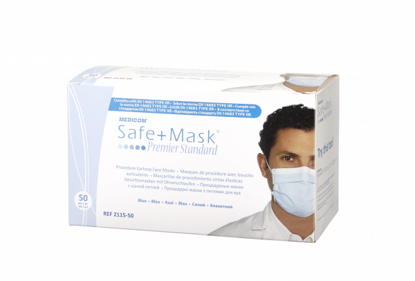 Medicom Safe Mask Premier Standard ústenka, světle modrá, 50 ks