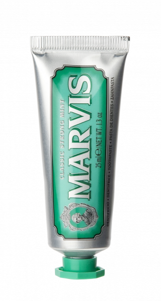 MARVIS Classic Strong Mint zubní pasta s fluoridy, cestovní balení, 25 ml