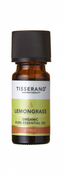 Tisserand Lemongrass Organic čistý esenciální olej z citronové trávy, 9 ml