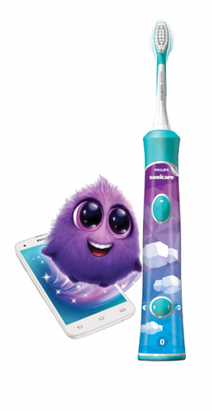 Philips Sonicare for Kids HX6322/04 Sonický elektrický zubní kartáček pro děti s připojením Bluetooth