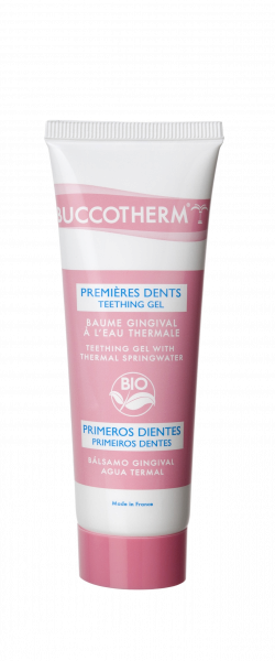 Buccotherm BIO zklidňující masážní gel na dásně pro batolata, 50 ml