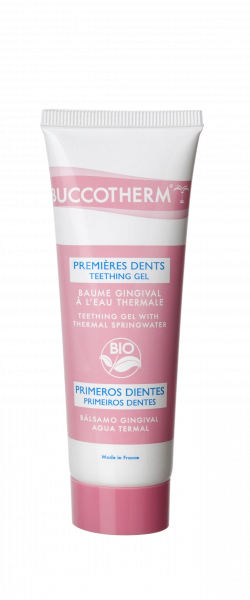 Buccotherm BIO zklidňující masážní gel na dásně pro batolata, 50 ml
