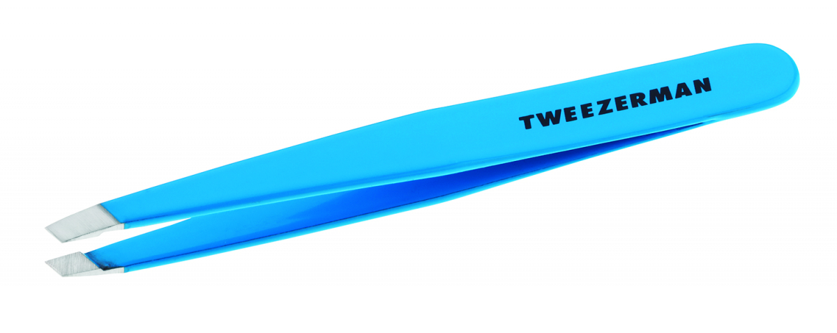 Tweezerman SLANT Blue Jewel pinzeta modrý klenot