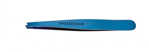 Tweezerman Slant Blue Tweezer pinzeta s modrým lakováním