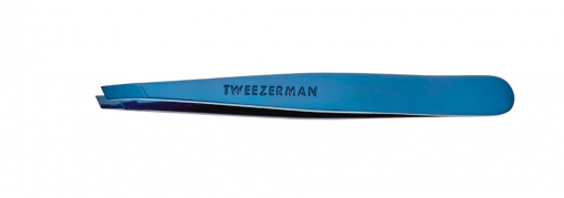 Tweezerman Slant Blue Tweezer pinzeta s modrým lakováním
