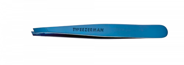Tweezerman Slant Blue Tweezer pinzeta s modrým lakováním