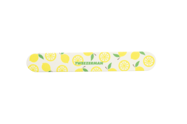Tweezerman Nail File, pilník na nehty s pouzdrem s motivem citronů