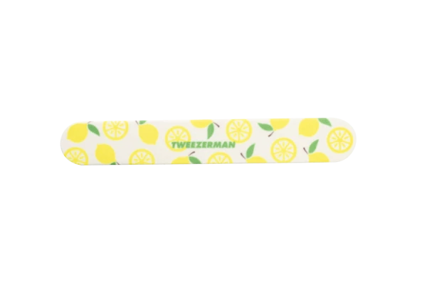 Tweezerman Nail File, pilník na nehty s pouzdrem s motivem citronů