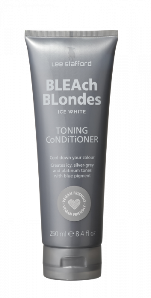 Lee Stafford Bleach Blondes Ice White kondicionér s modrým pigmentem, 250 ml