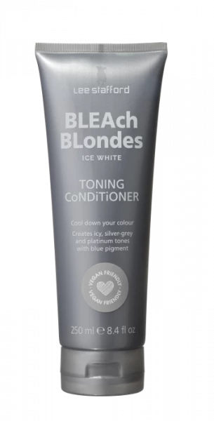 Lee Stafford Bleach Blondes Ice White kondicionér s modrým pigmentem, 250 ml