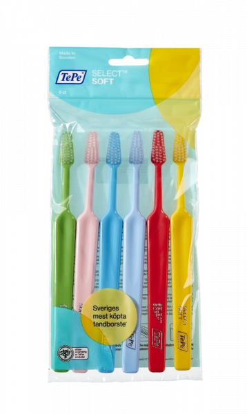 TePe Select soft, sada zubních kartáčků, 4+2 zdarma