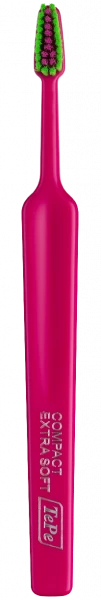 TePe Colour Compact x-soft, zubní kartáček, tmavě růžový