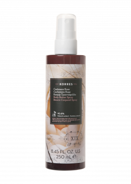 KORRES CASHMERE ROSE Body Butter Spray - tělové máslo ve spreji, 250 ml