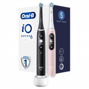 Oral-B iO6 Series Duo Pack Black/Pink elektrické zubní kartáčky