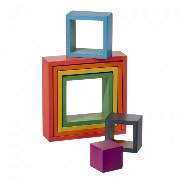 Better Brand TickIt Architekt dřevěné duhové čtverce