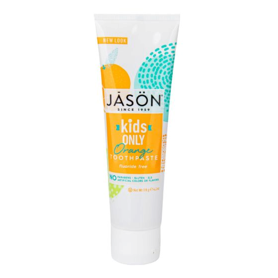 JASON Kids Only! dětská zubní pasta bez fluoridů, pomeranč, 119 g