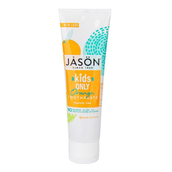 JASON Kids Only! dětská zubní pasta bez fluoridů, pomeranč, 119 g