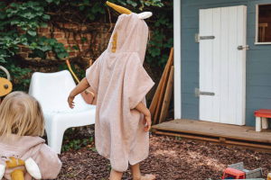 Kikadu pončo s jednorožcem, růžové