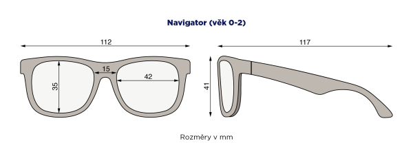 BABIATORS Navigator sluneční brýle, černé, 0-2 roky