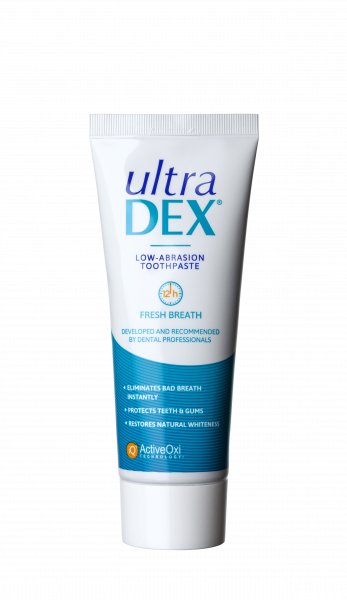 UltraDEX nízkoabrazivní zubní pasta s fluoridy, 75 ml