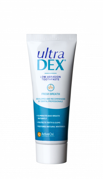 UltraDEX nízkoabrazivní zubní pasta s fluoridy, 75 ml
