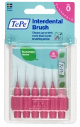 TePe Original mezizubní kartáčky z bioplastu 0,4 mm, růžové, 6 ks