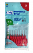 TePe Original mezizubní kartáčky z bioplastu 0,5 mm, červené, 8 ks