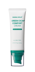 Mania Holic Green Cica Comfort Cream, zklidňující hydratační krém s pupečníkem asijským, 70g
