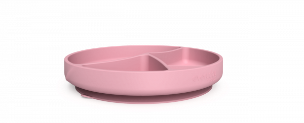 Everyday Baby silikonový talíř s přísavkou, růžový