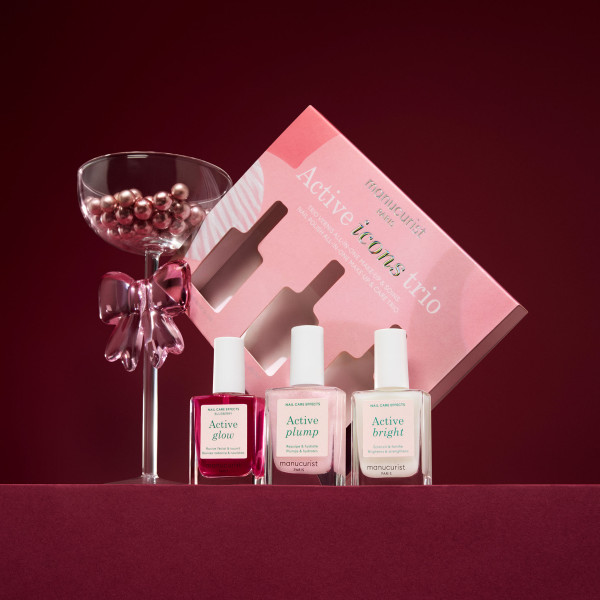 Manucurist Active Icons Trio -  Sada ikonických pečujících laků na nehty Active™