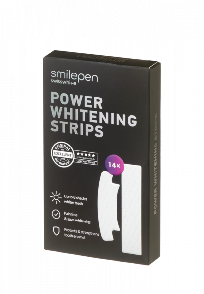 Smilepen Power Whitening Strips, sada bělicích pásek na zuby, 14x2 ks