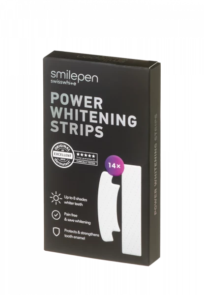 Smilepen Power Whitening Strips, sada bělicích pásek na zuby (14×2)