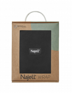 Najell Wrap šátek, černý, S/M