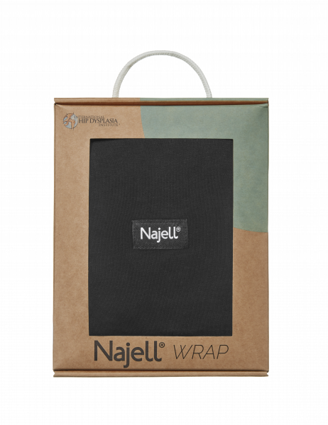 Najell Wrap šátek, černý, S/M