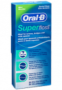 Oral-B Superfloss pro čištění rovnátek, můstků a implantátů, 50 ks