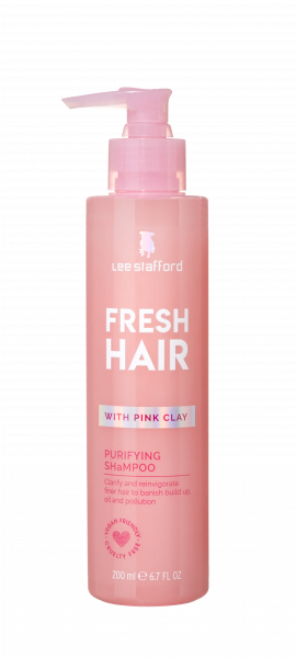 Lee Stafford Fresh Hair čisticí šampon s růžovým jílem, 200 ml