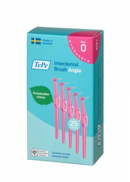 TePe Angle mezizubní kartáčky 0,4 mm, růžové, 25 ks