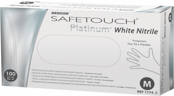 Medicom SafeTouch Collagen Nitrile, nitrilové rukavice nepudrované růžové, M, 100 ks
